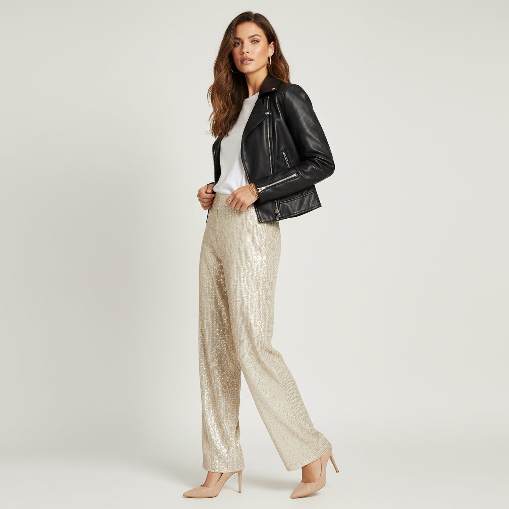 GLAZE SEQUIN PANTS