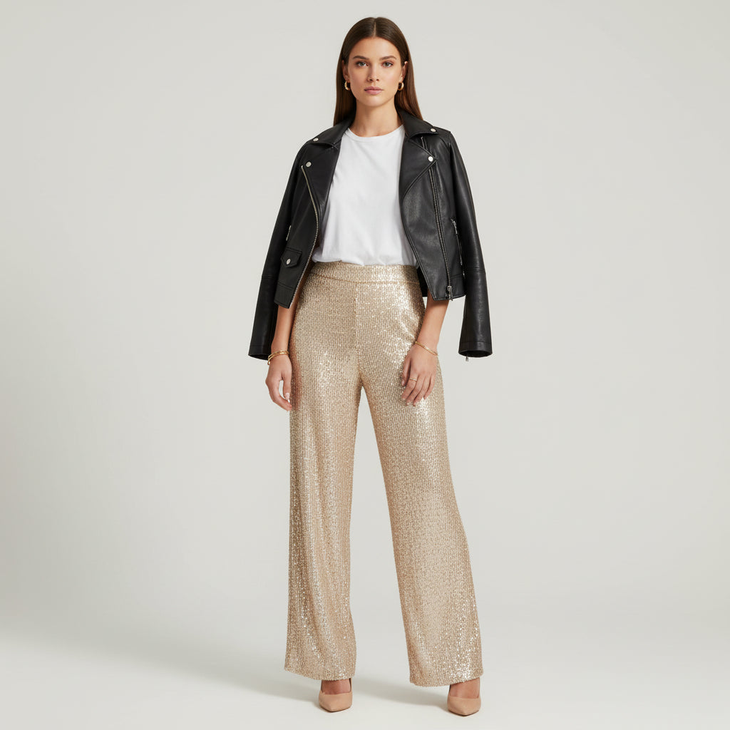 GLAZE SEQUIN PANTS