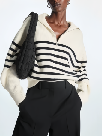 STRIPED KNITTED SWEATER