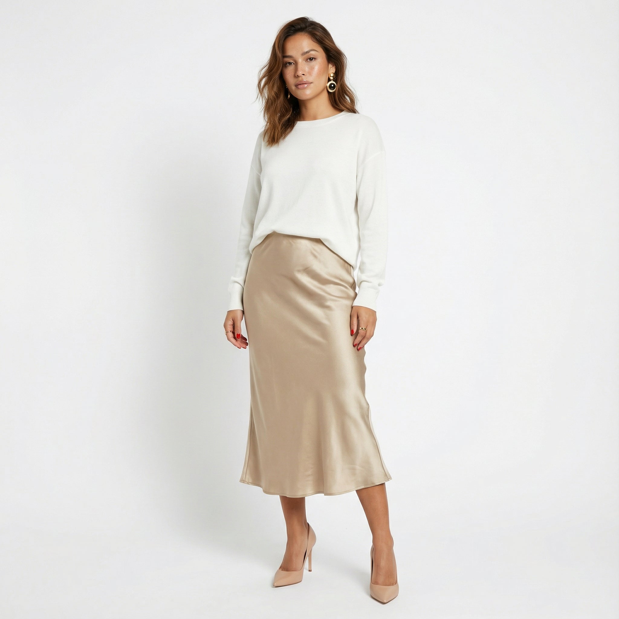 Aura Satin Skirt