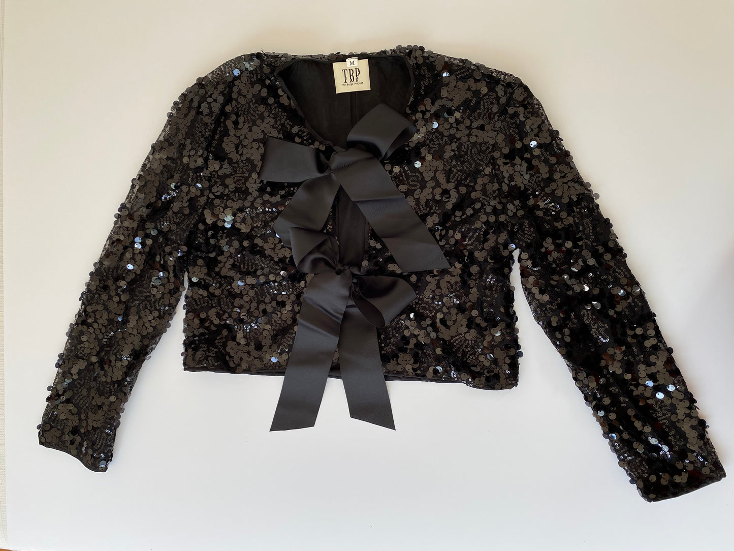 SEQUIN CROPPED JACKET